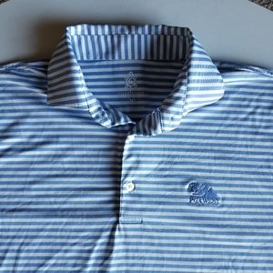 Turtleson tour performance golf polo striped